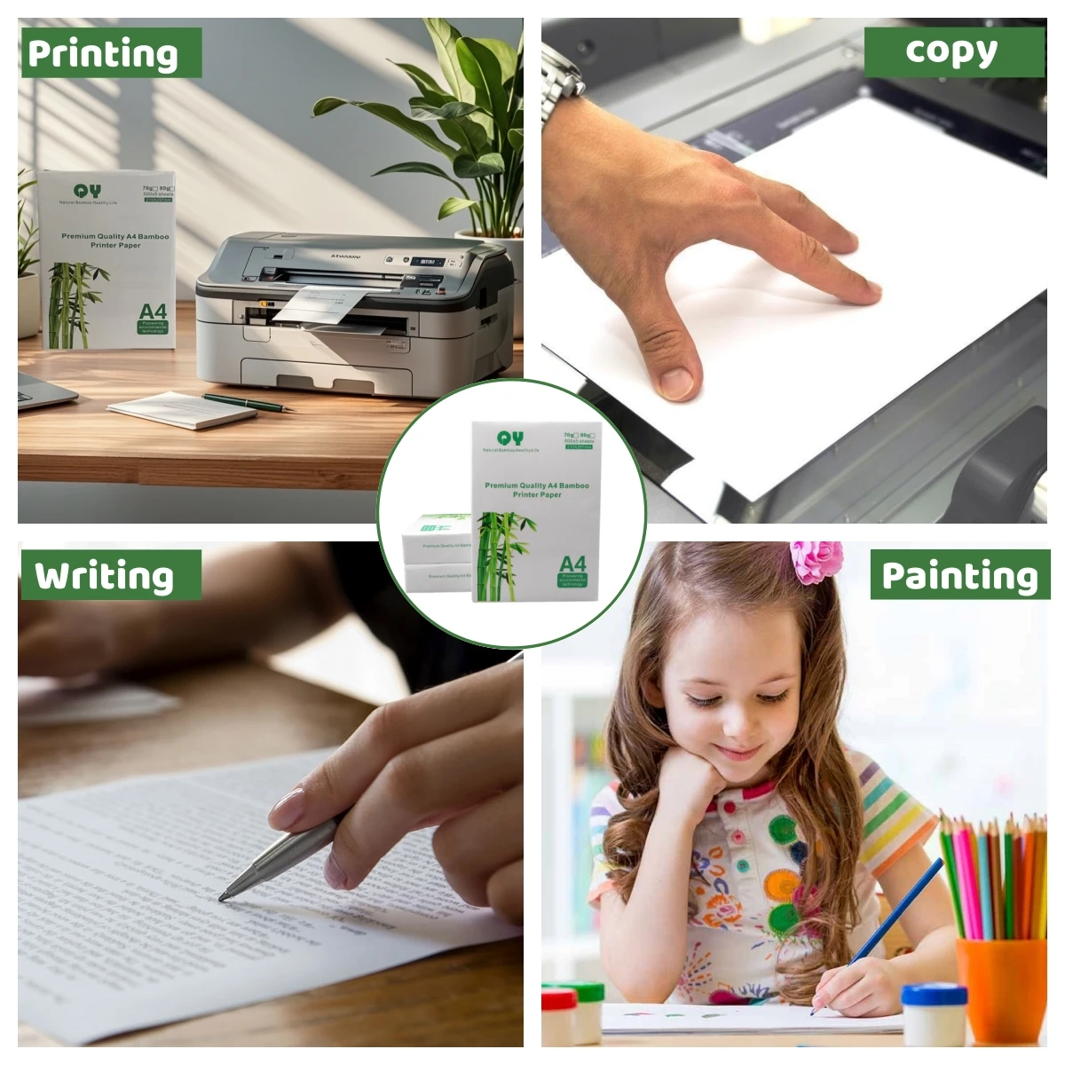 Manufacturers Virgin Pulp OEM 5 Reams 70 75 80 A4 Copy Paper With FSC Certificate A4 Copier Paper