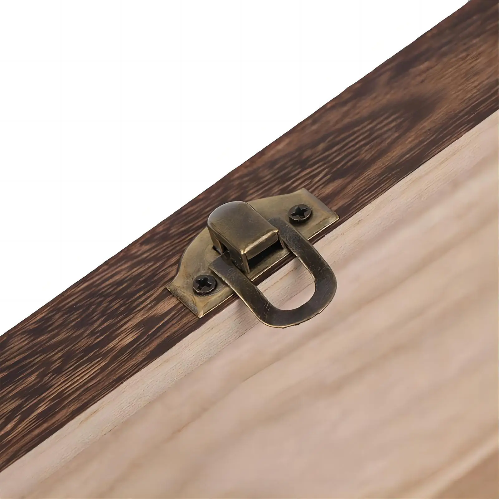 Unfinished Extra Large Hinged Lid Kids Diy Tool Storage Box File Gift Box Wooden Box With Lock