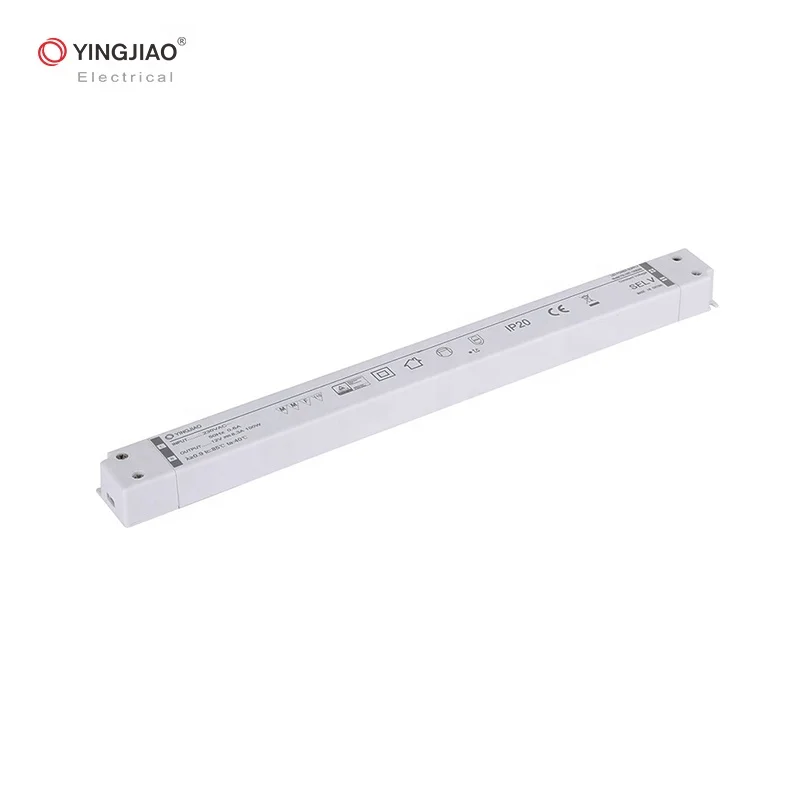Yingjiao Ultra Slim Led Driver 3 Years Warranty ac dc LED Power Supply 12-48V Constant Voltage For LED Strips