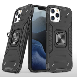 Armor magnetic suction ring four corner anti drop mobile phone case, suitable for Samsung M30S/M21/M31 protective case