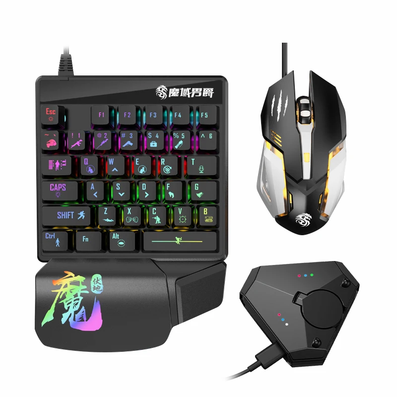 Gaming Mouse And Keyboard Convertor For PUBG on mobile phone PC game simulator adaptor for PUBG