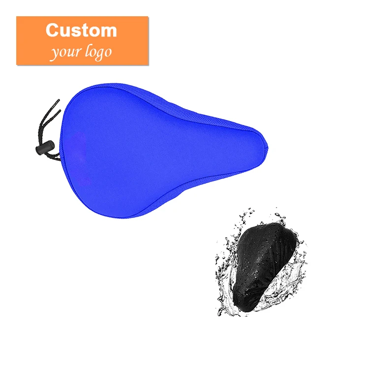 
Custom Gel 3D Padded Memory Foam Soft Cushion Neopren Lycra Bike Cycle Bicycle Saddle Seat Cover for Bikes 