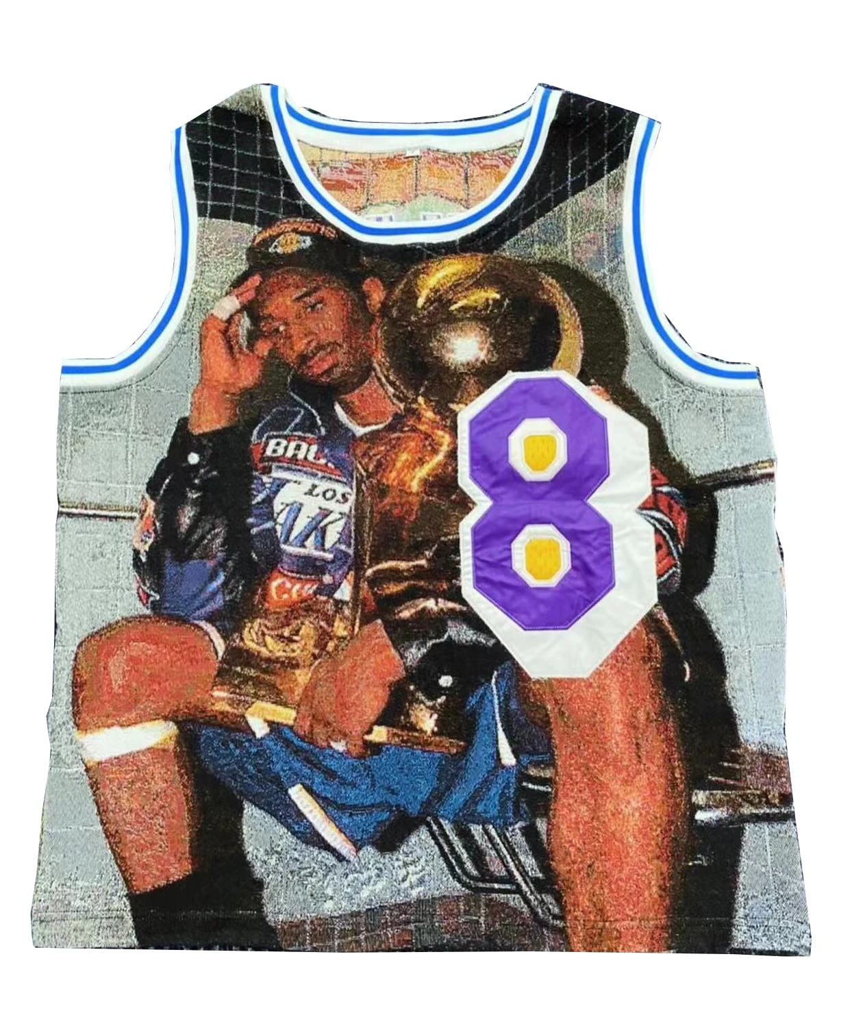 Custom Tapestry Jersey V-Neck Collar Summer Sports Vest Breathable Lightweight Basketball Clothing with Custom Logo Plus Size