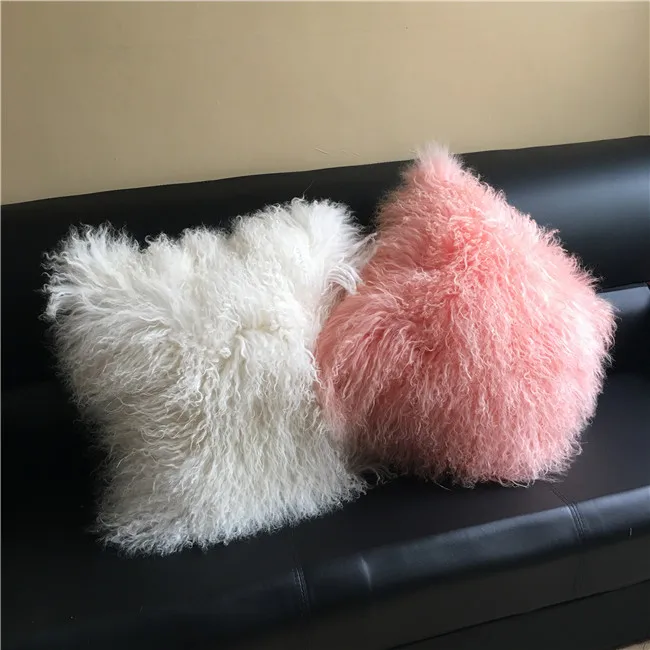 different Luxurious Sheep Skin Cushion Cover