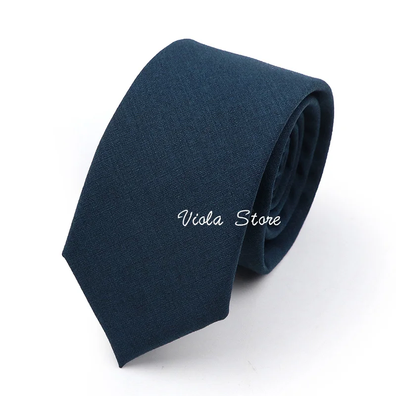 Bamboo Fiber Hot Sandy Grey Dusty Green Blue Pink Anti-wrinkle Necktie Solid 6cm Narrow Wedding Party Men Cravat Gift Accessory