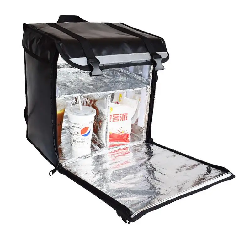 Restaurant Catering Takeaway Large Thermal courier Backpack Hot Food Packaging Thermo Insulated Delivery Bag On motor Scooter