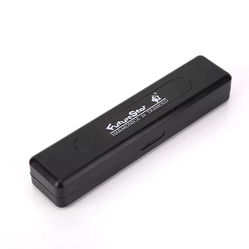 Factory Customized Wholesale Multifunctional High-quality C Tune 24-hole Metal Tremolo Harmonica