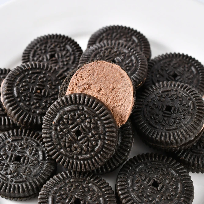 Mini Chocolate Lemon Strawberry Cream Filled Sandwich Cookies Biscuits