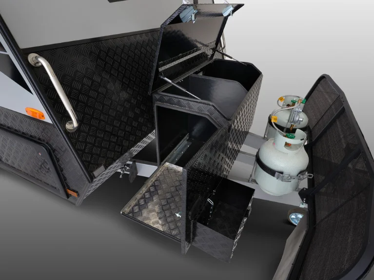 2020 OEM Luxury OffRoad Caravan Double Axle Camping Trailer with Solar Panel