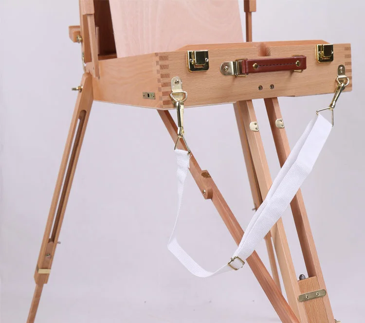 Bview Art Italy Adjustable Foldable Tripod Stand Beech Wood Portable Sketching Painting Frame Easel