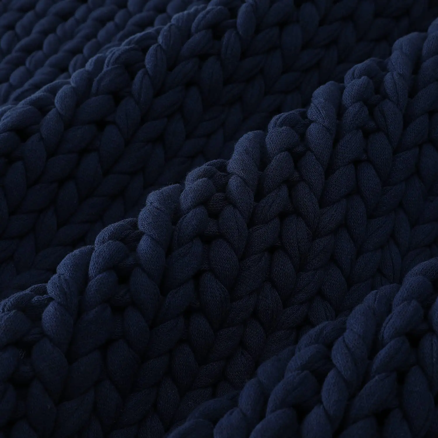 Cotton Tube Yarn Hand Knitting Super Giant Seamless Knitted Weighted Blanket