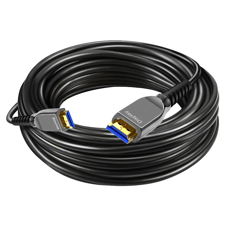 Fiber Optic video Cable 8K60Hz 4K120HZ  2.1 18Gbps Ultra High Speed HDR ARC for HD TV Box Projector for  PS4 20m video Cable