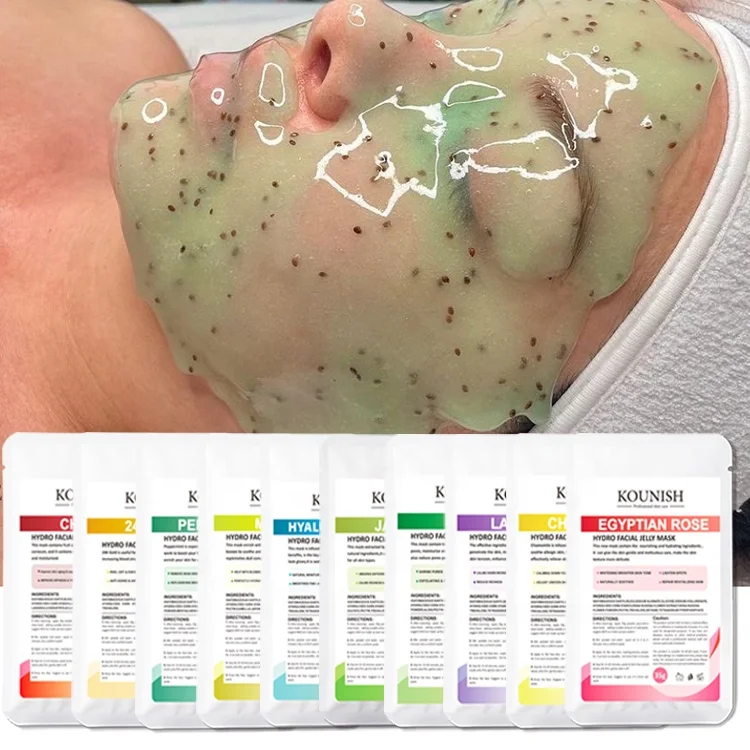 Wholesale Whiten Beauty Organic Peel Off Clean Skin Care Anti-aging Jelly Facial Mask Powder Skincare Face Mask