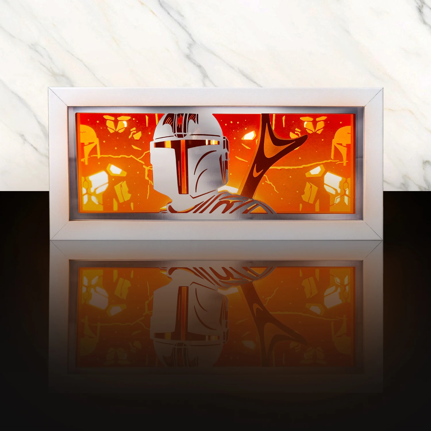 Anime Movies Figure Illuminated Cut Paper Dioramas Lighted Shadow Box 3D Layered Paper Art