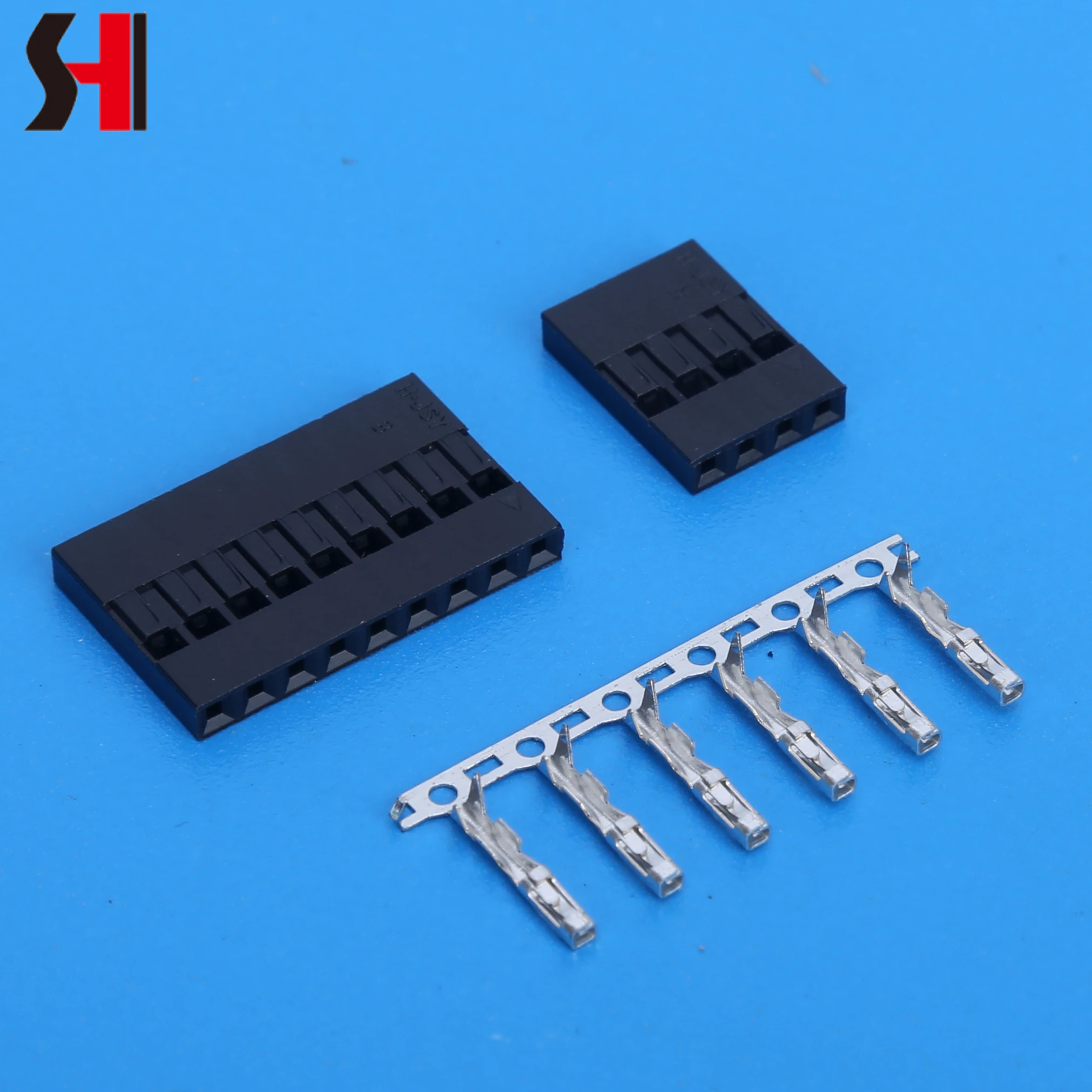 DUPONT TJC8 SINGLE ROW  2.54 MM  pitch 4pin BLACK wire to board maile female  terminal connector
