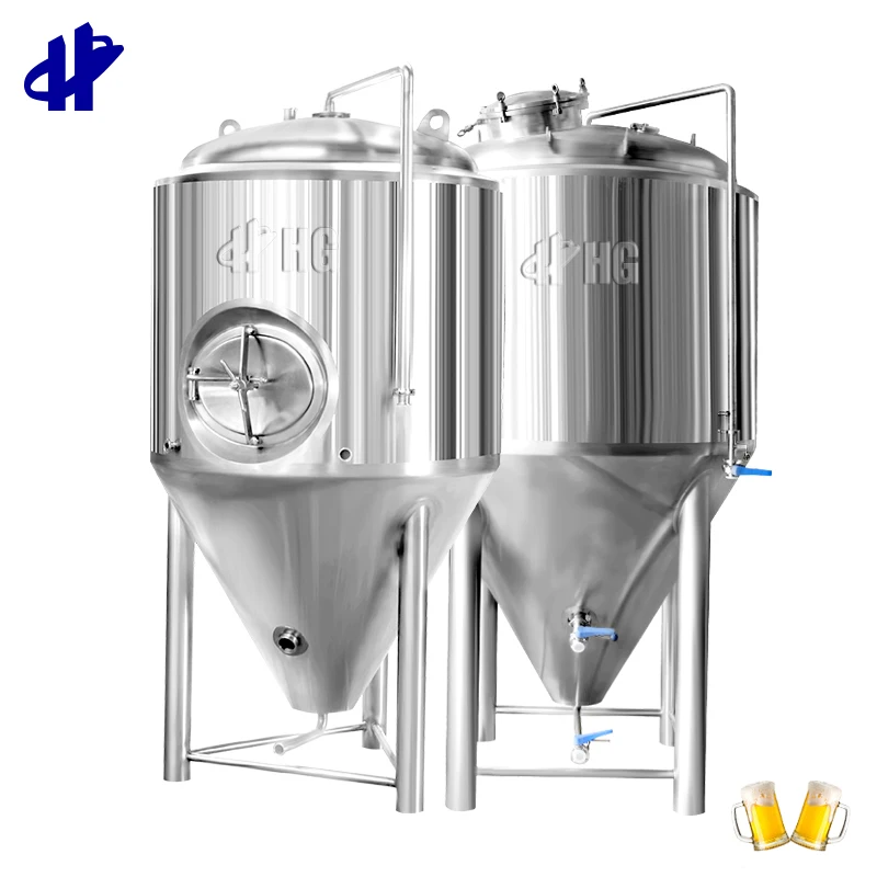 Beer Brewing Equipment Conical  Fermentation Tank 2000L Beer Fermenter Turnkey Project