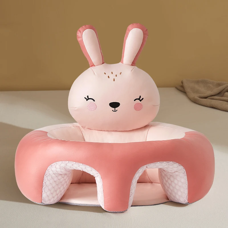 2024 Infant Morden Cute Cartoon Baby Sitting Pillow Baby Mini Sofa Support Seat Plush Chair For Babies Learning To Sit