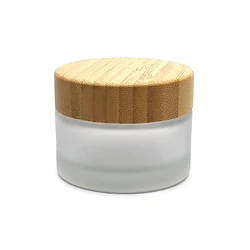 Hot sale low price high quality glass face cream frosted cosmetic cream jar