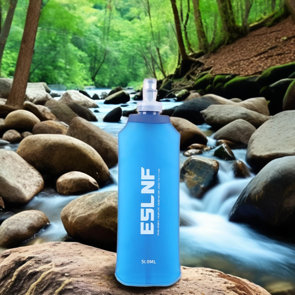 Hot Selling 500ml Soft Flask Folding Collapsible Water Bottle TPU Free for Running Climbing Casual Outings Tours Camping