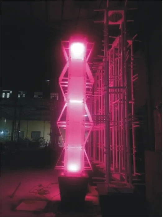 3d led sculpture modeling modern in zhonshan  special hand style tempered glass landscape light spike outdoor water proof lamps