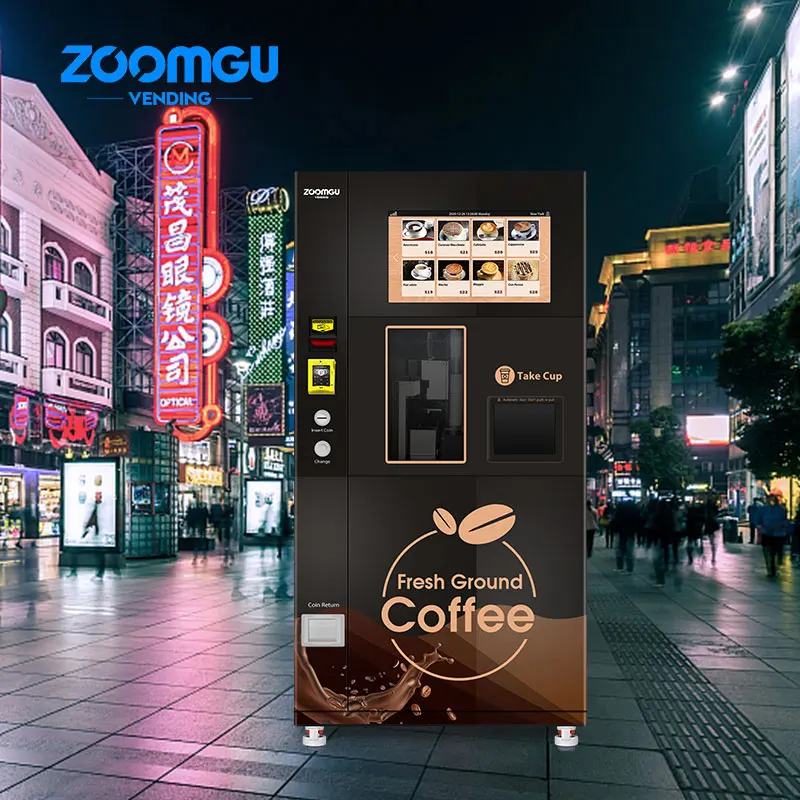  Zoomgu OEM ODM торговый автомат для свежемолотого кофе свежемолотый