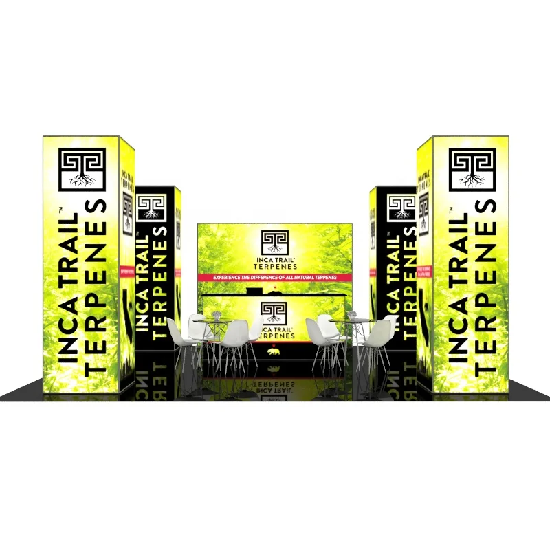 Easy Installation  Tension Fabric Backdrop Trade Show Booth 10x20 Display Light Exhibition Modular Display Exhibitions Stands