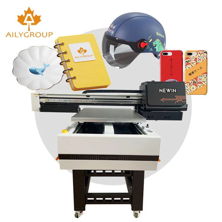 NEWIN Wholesale A3 Manufacturer 6090 All Material Supply Low Price Desktop Uv Flatbed Printers With 3pcs Xp600/g5i
