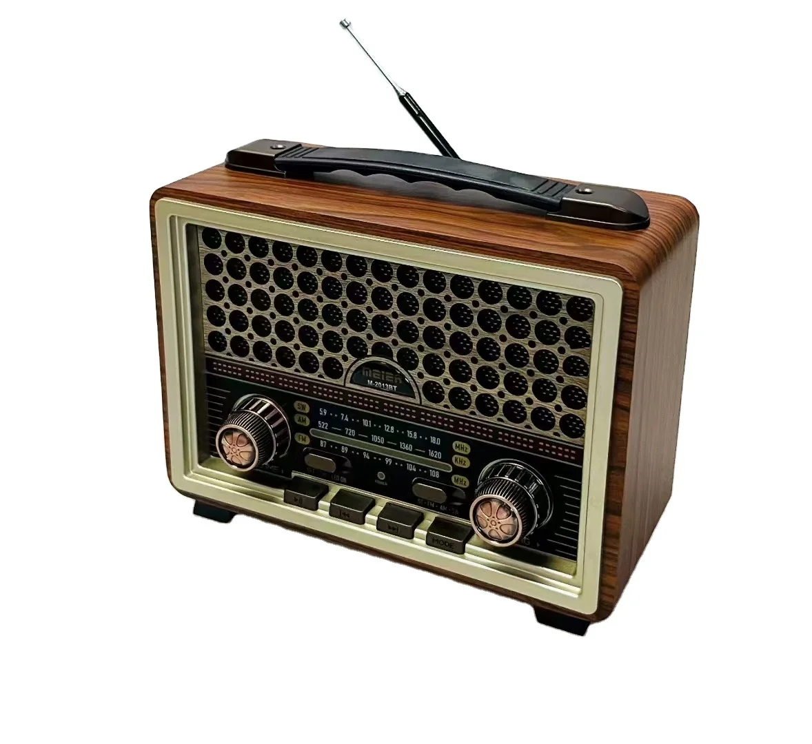 Desktop home radio wireless  AM FM SW multi  band USB TF MP3 rechargeable radio speaker   M-2013BT