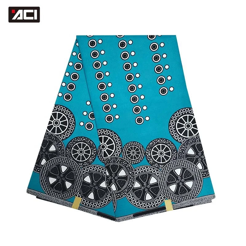 Африканская ткань с принтом ACI Batik, 6 ярдов/шт., модная ткань из Анкары, африканские восковые ткани, настоящие Африканские Восковые ткани из Анкары