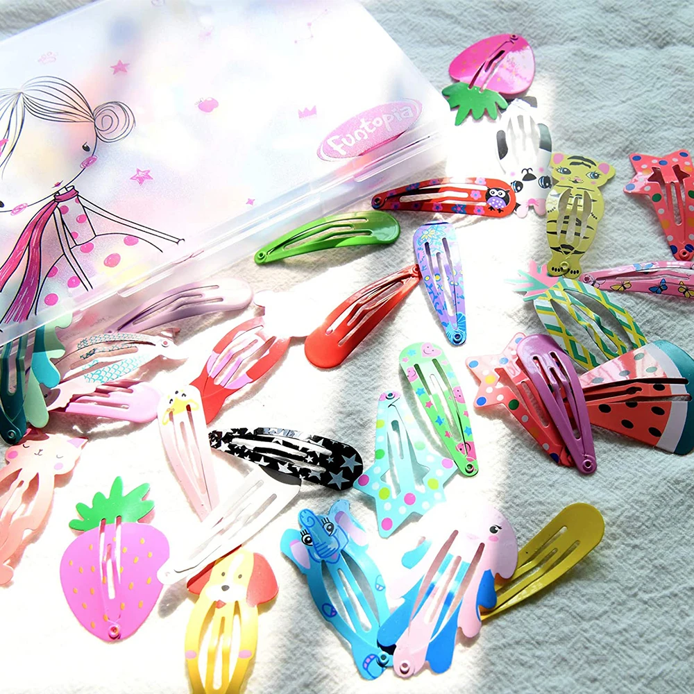 wholesale Hair Clips European and American popular cute animal Hair Pins water drop side clip for women girls children