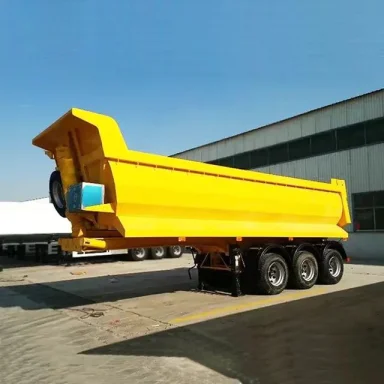 2 3 4 axle 60 ton 80 ton dump semi-trailer, U-shaped gravel dump transport semi-trailer
