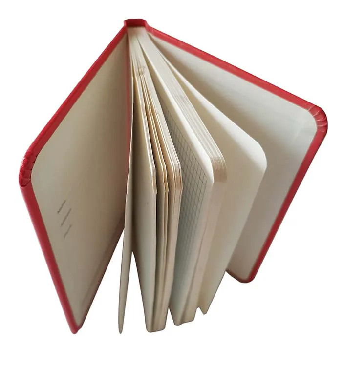 Red Color Plain Custom Pu Notebook Sublimation Pu Leather Notebook With Round Corner