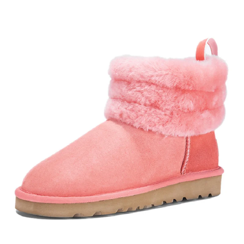 Женские зимние ботинки на овечьем меху по индивидуальному заказу; Женские зимние ботильоны; Китайские Классические ботинки