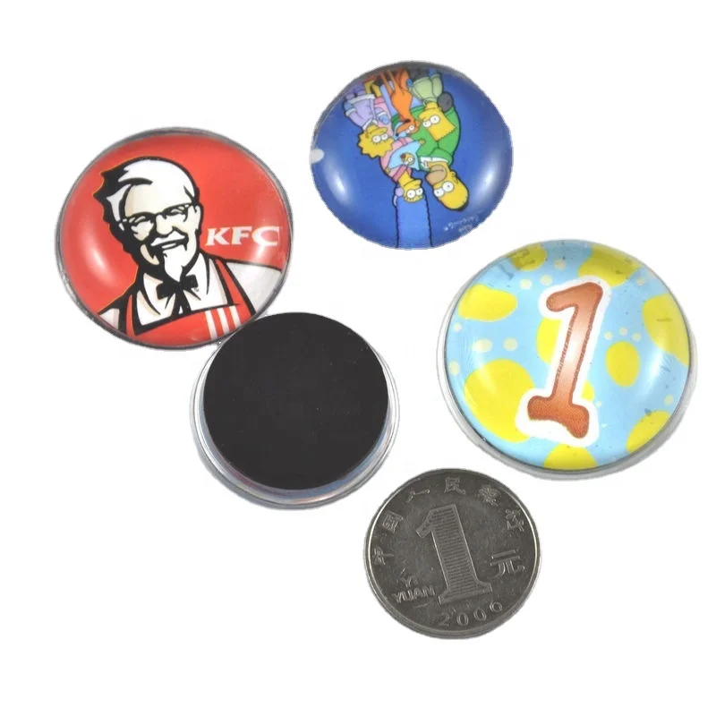 Custom creative crystal glass fridge magnet