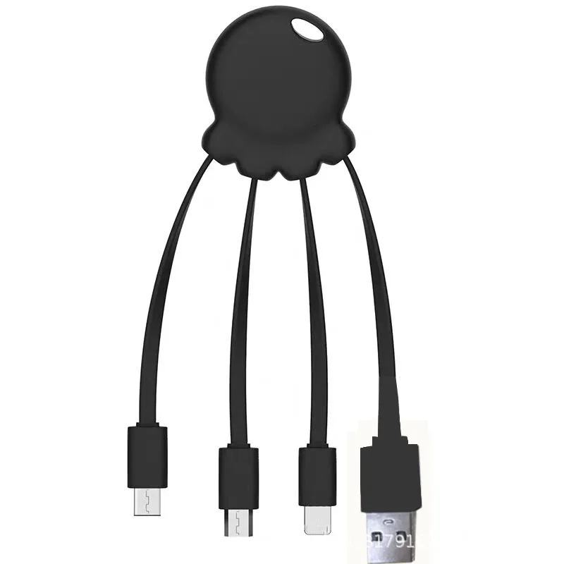 New Octopus Data Cable Three In One Fast Charging Three Head Multifunctional Car Octopus Phone Charging Cable A Drag Three