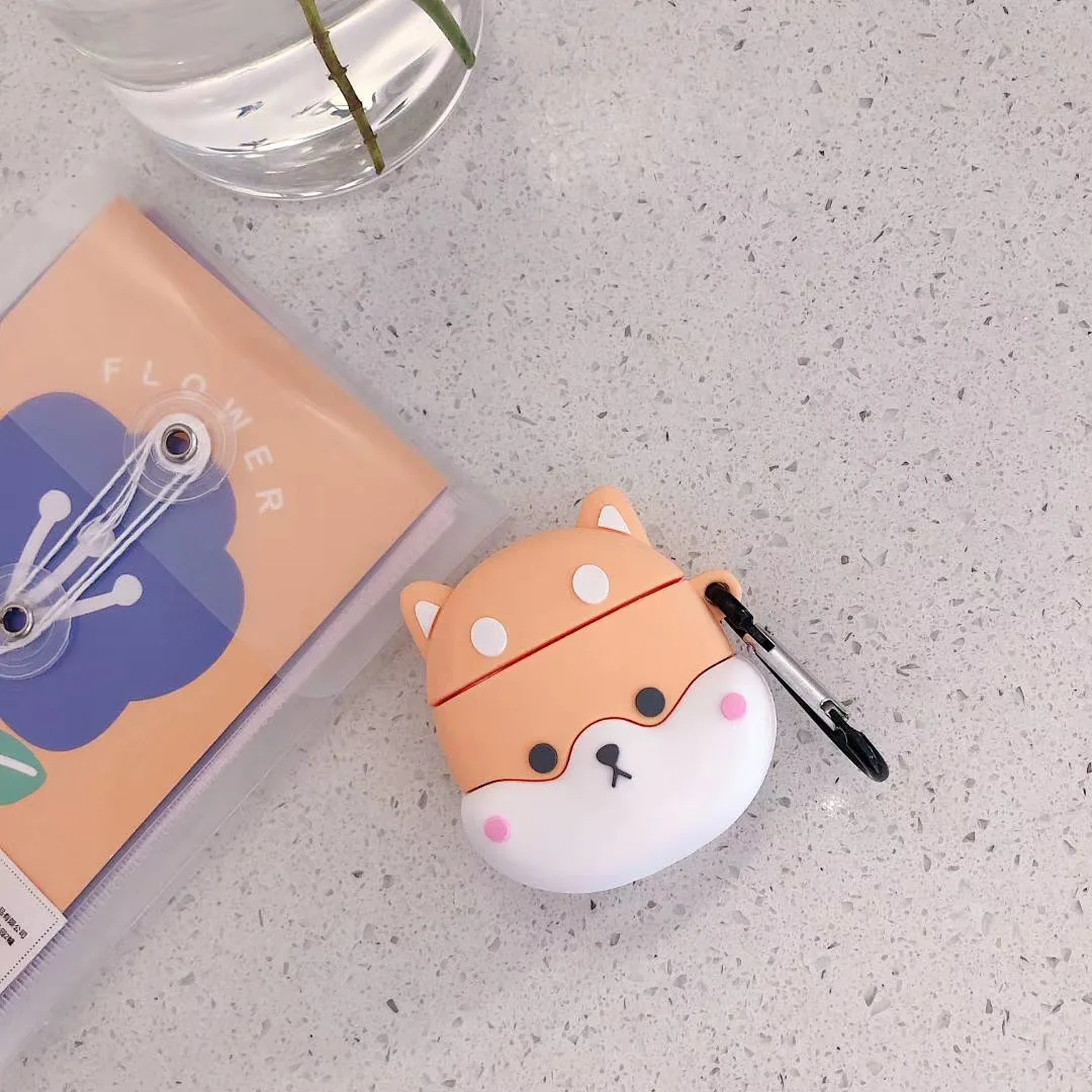 cute cartoon animal shape silicone case for airpods