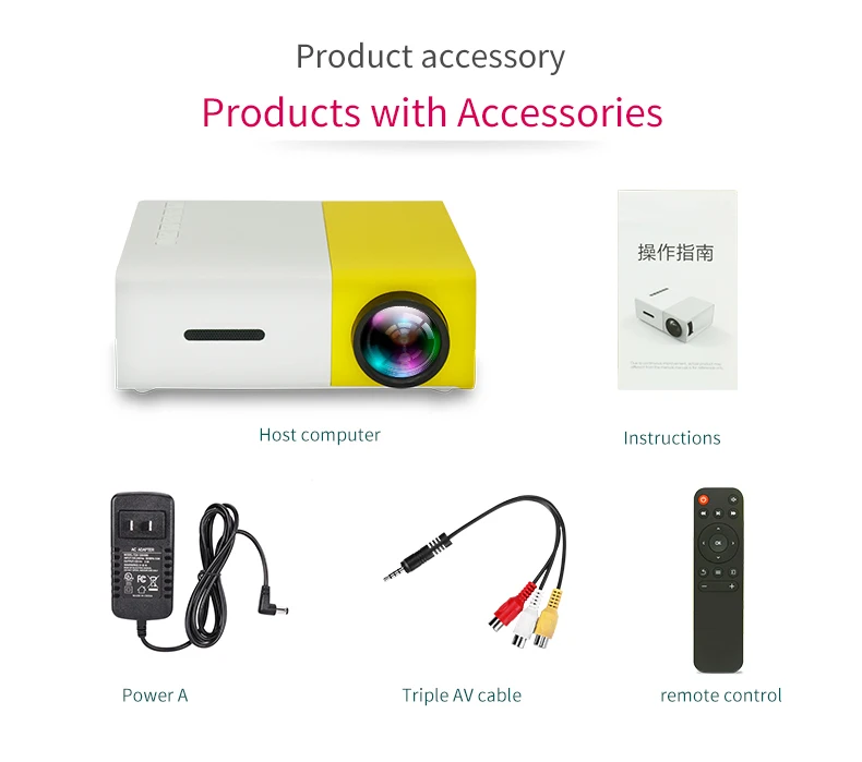 Wholesale Pocket Video proiettori Home Theater Mini proyector Yg300 Mini Projector