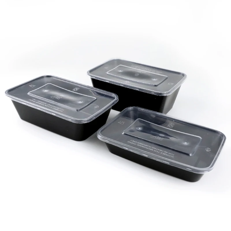 Microwave plastic lunch box transparent pp disposable plastic lunch box disposable plastic lunch food containers with lid