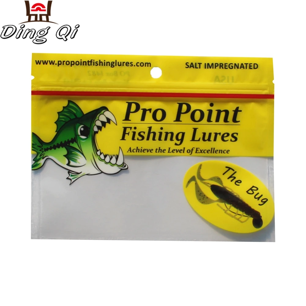 fishing lure packaging bag,soft plastic worm lures bag,spinner bait heads packaging bags