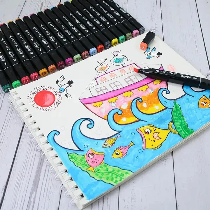 Высокое качество 24/30/40/48/60/80/168/204/262 цветов маркер Перманентный Маркер