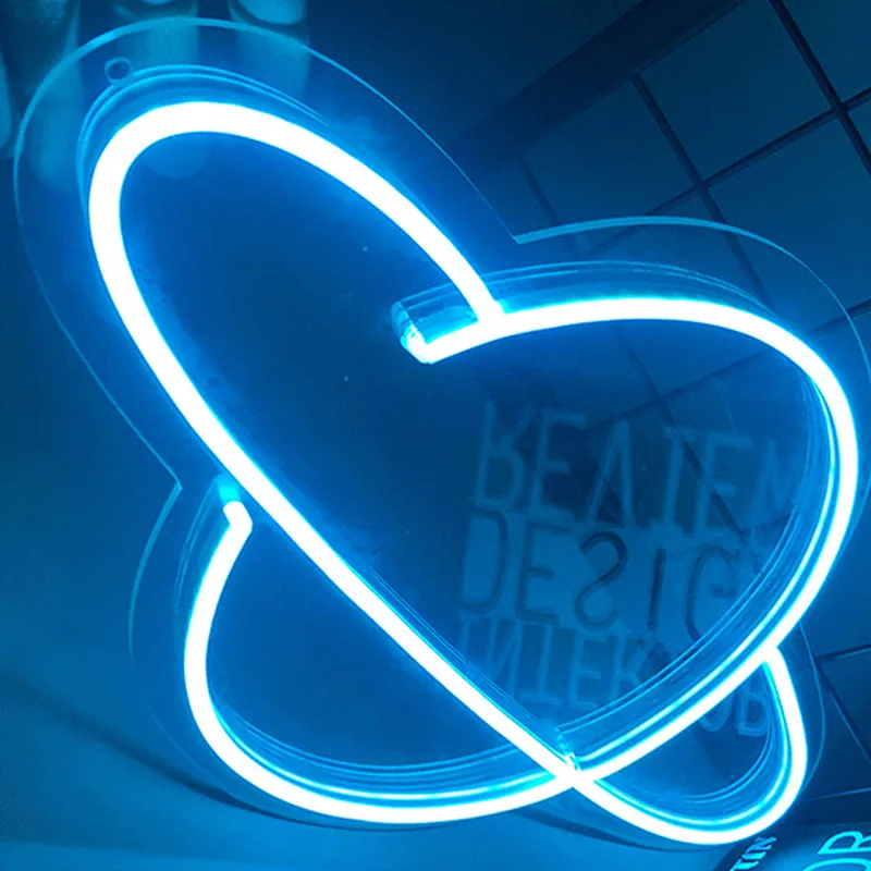 Acrylic neon lights modeling lamp 12V planet bar nightclub decoration creative  lights