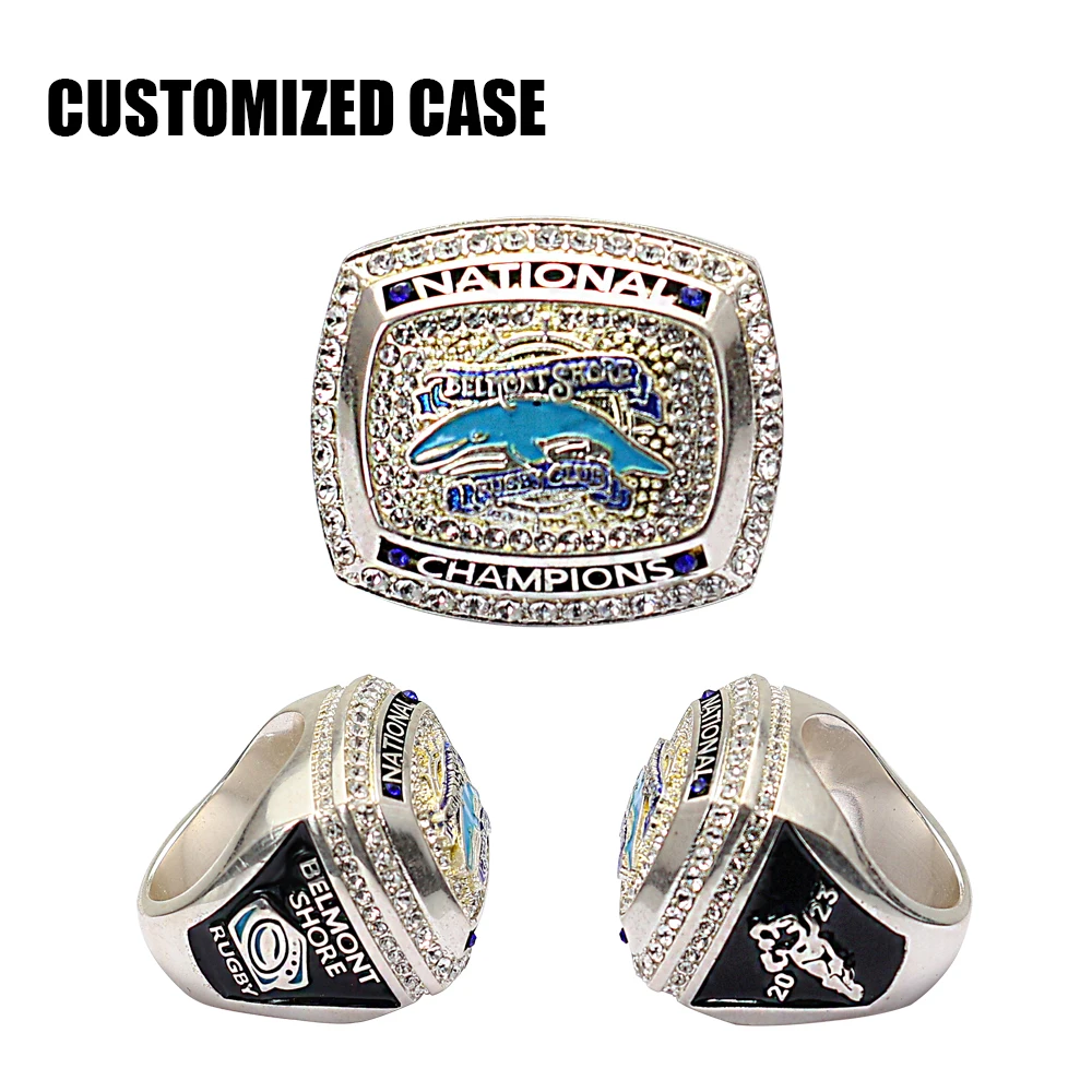 Fashion Custom High Quality NB a Youth Sports Basketball Football Baseball Softball ML B Champion Ring Customized