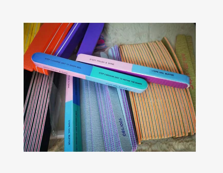Factory professional wholesale high quality nail file buffer polish 4 way nail shine buffers files nail buffer 100/180