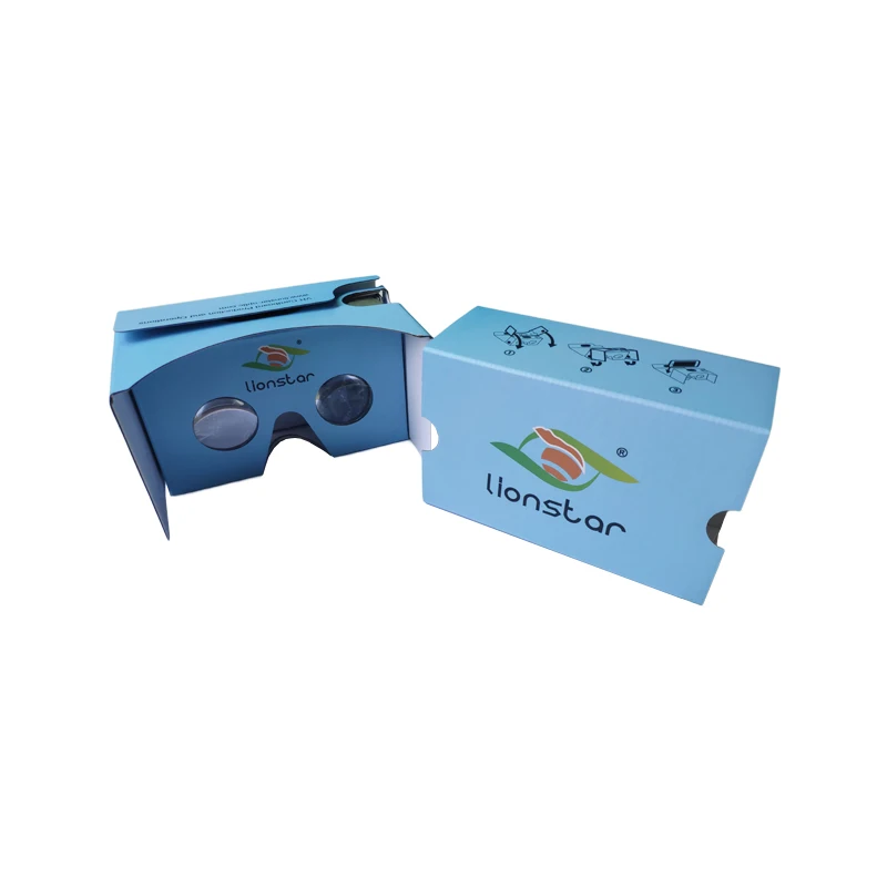 Cardboard 3D VR Glasses With 34mm Lens Cardboard Glasses For 3D Movies