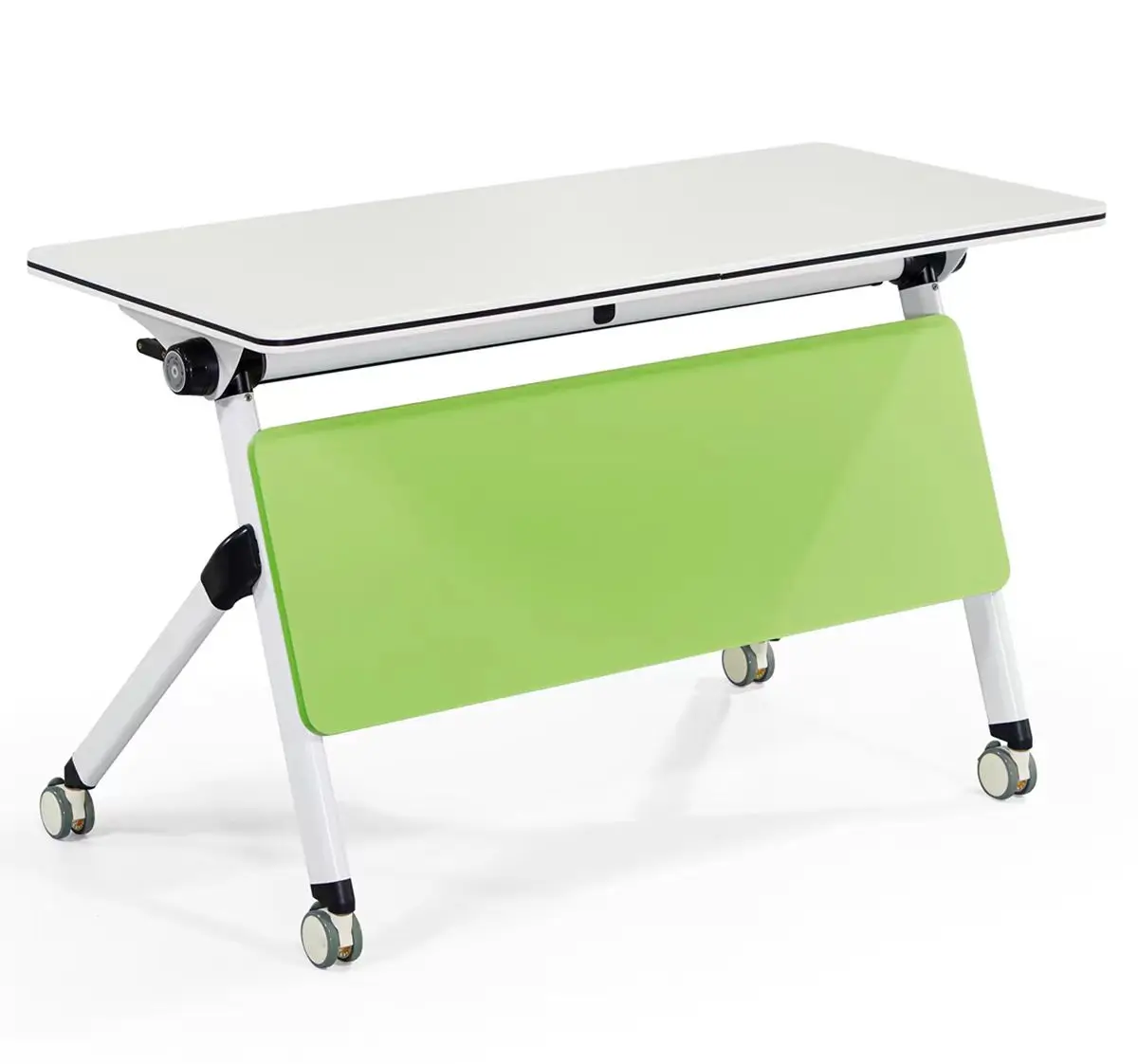 Simple Mobile Reception Table Combination Folding Conference and Training Desk for School Furniture