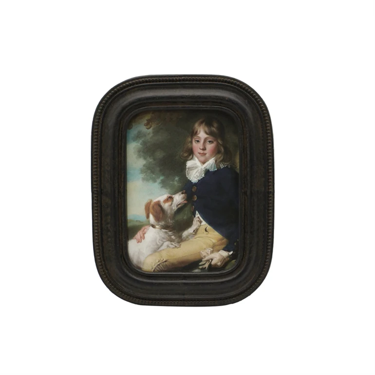 Hot selling commercial products Popular design Black Grey Picture Frame 2.5x3.5 Oval Square Picture Frame