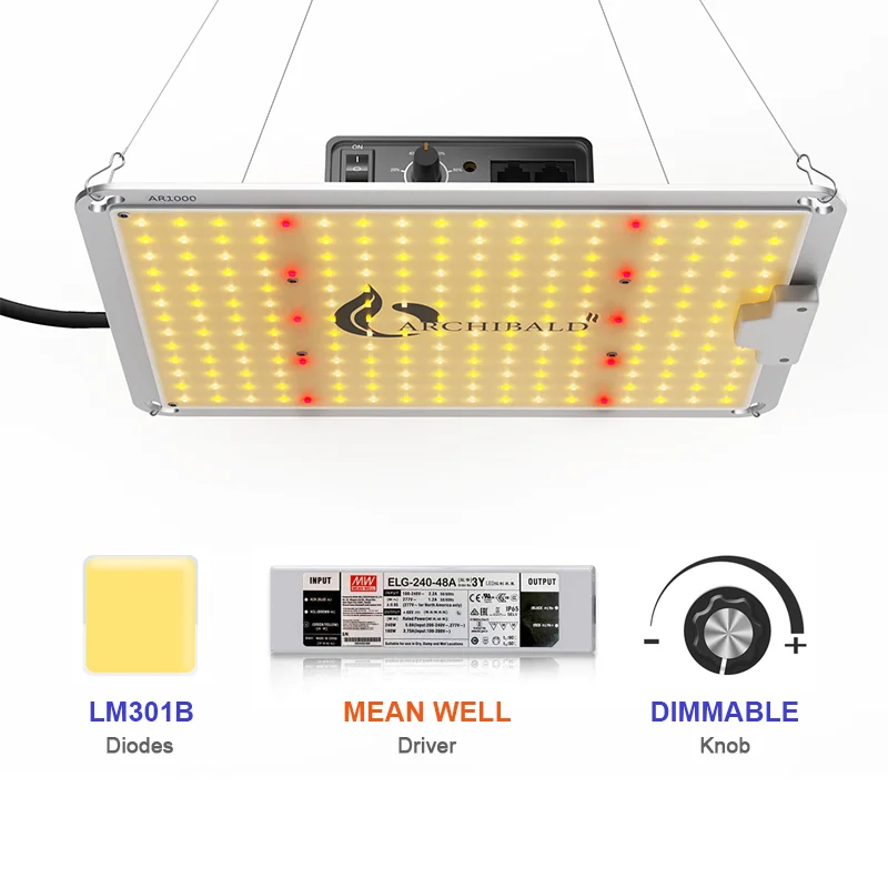 A 2021 Best Grow Light Lm301 Panneau Led Horticole Les Samsung Lm301B Led Grow Light 100W Uv Ir