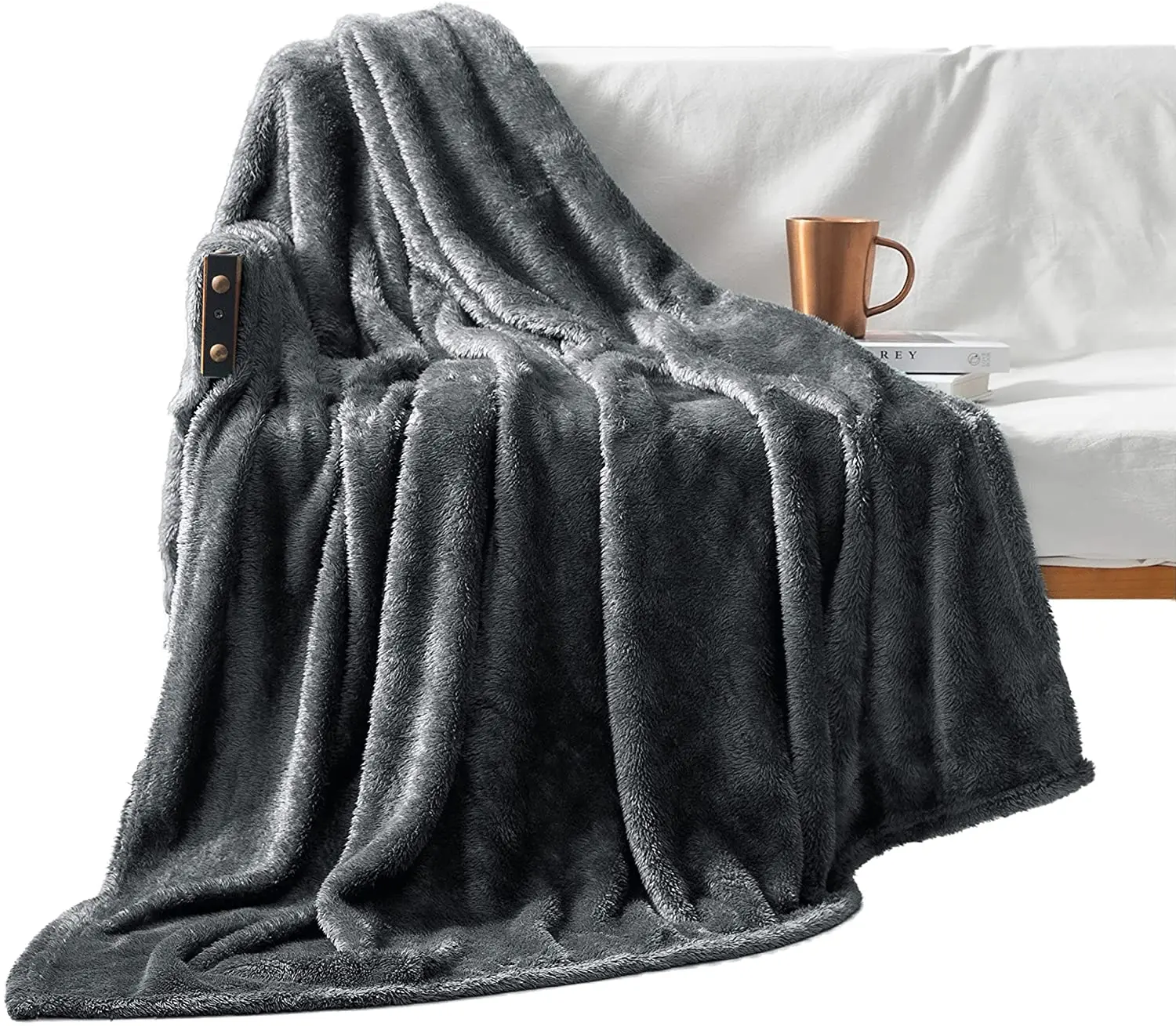 Exclusivo Plush Fuzzy Large Fleece Throw Blanket for Couch/Bed /Sofa