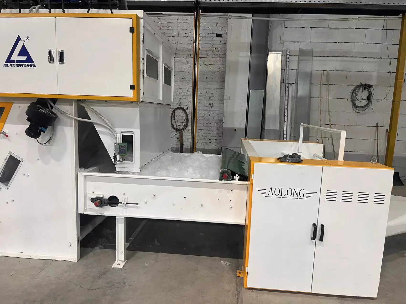 Long service life wool felt needle punching machine high quality from aolong