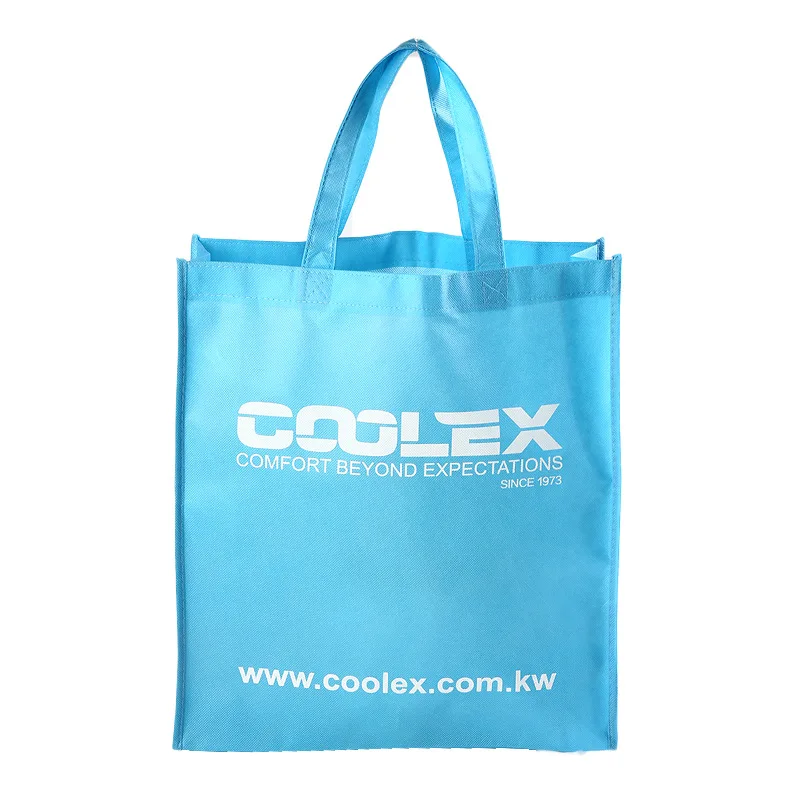 Custom logo blue reusable non-woven shopping bags Buy vegetable non-woven bag Quickly produce samples Promotional gifts